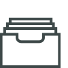 Icon of a file box